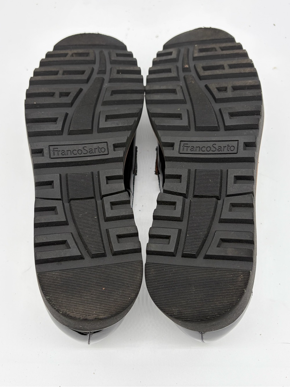 Franco Sarto Black Patent Tassel Penny Loafers New Without Box - Picture 7 of 8